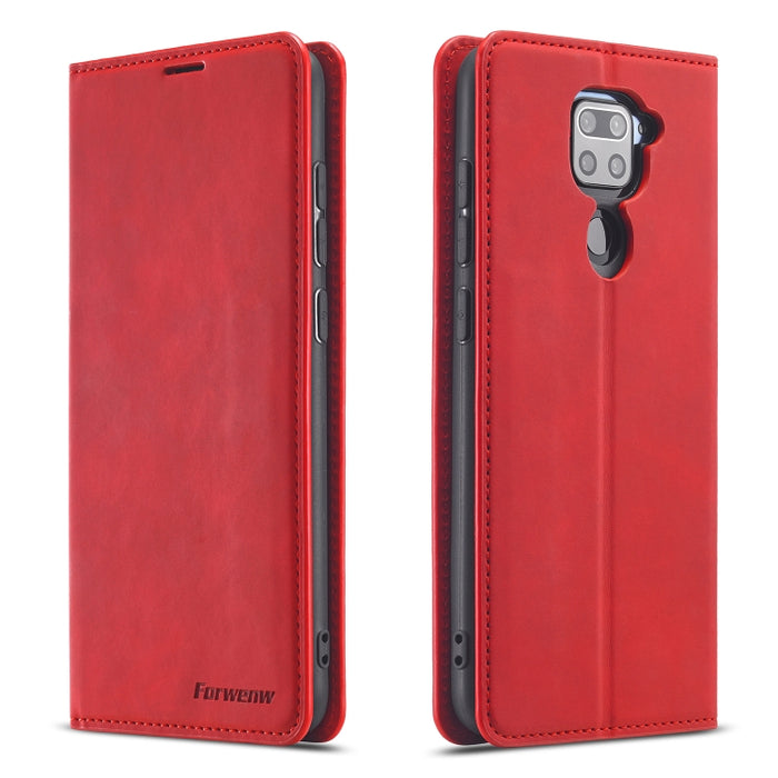 Forwenw Dream Series Oil Edge Fuerte magnetismo Funda de cuero con tapa horizontal con soporte y ranuras para tarjetas y billetera y marco de fotos, For Samsung Galaxy A21s, For Samsung Galaxy Note20, For Samsung Galaxy Note20 Ultra                    ...