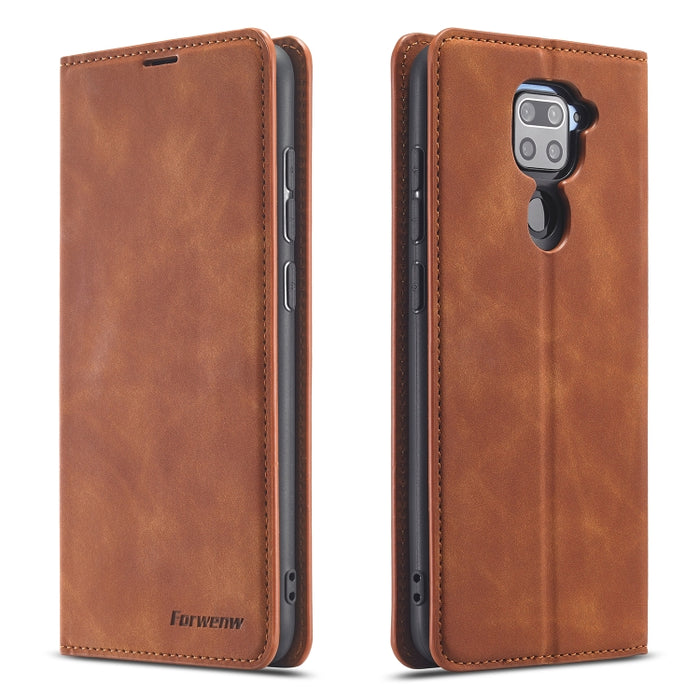 Forwenw Dream Series Oil Edge Fuerte magnetismo Funda de cuero con tapa horizontal con soporte y ranuras para tarjetas y billetera y marco de fotos, For Samsung Galaxy A21s, For Samsung Galaxy Note20, For Samsung Galaxy Note20 Ultra                    ...