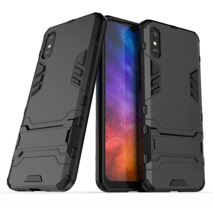 Funda protectora PC + TPU a prueba de golpes con soporte, For Xiaomi Redmi 9A, For Xiaomi Redmi 9C, For Huawei Enjoy 20