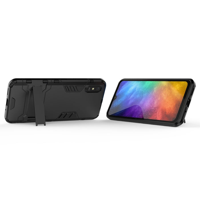 Funda protectora PC + TPU a prueba de golpes con soporte, For Xiaomi Redmi 9A, For Xiaomi Redmi 9C, For Huawei Enjoy 20