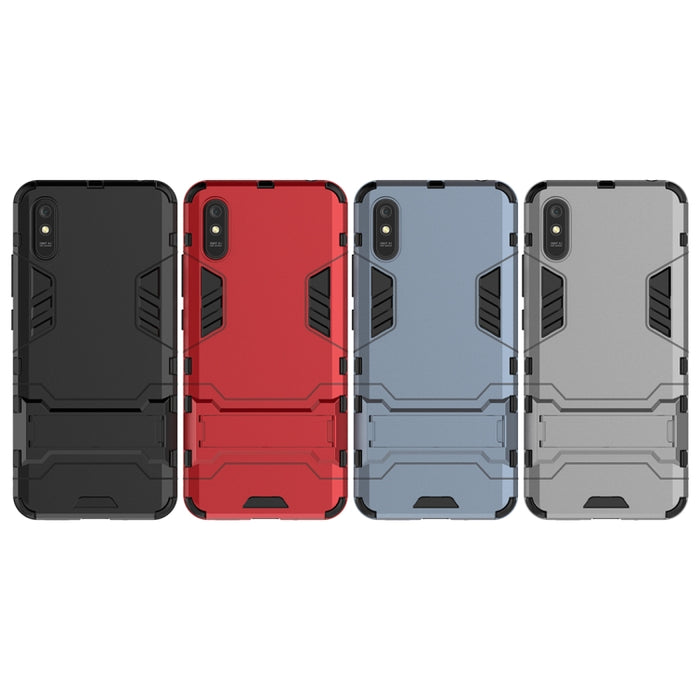 Funda protectora PC + TPU a prueba de golpes con soporte, For Xiaomi Redmi 9A, For Xiaomi Redmi 9C, For Huawei Enjoy 20