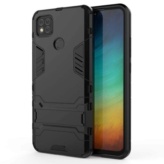 Funda protectora PC + TPU a prueba de golpes con soporte, For Xiaomi Redmi 9A, For Xiaomi Redmi 9C, For Huawei Enjoy 20