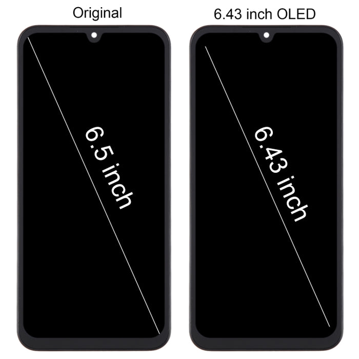 Pantalla LCD OLED para digitalizador de montaje completo con marco
