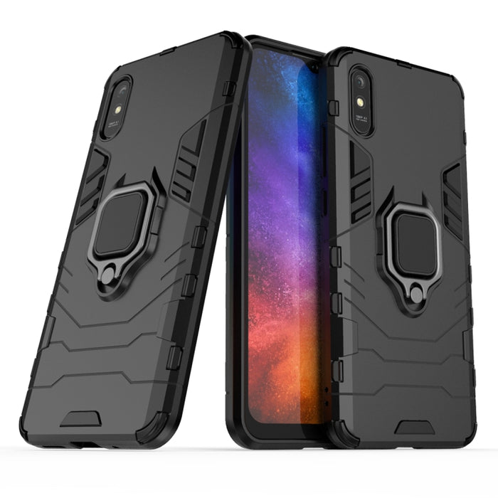 Funda protectora anticaída de PC + TPU con soporte de anillo magnético, For Xiaomi Redmi 9A, For Xiaomi Redmi 9C, For Huawei Enjoy 20, For Huawei Maimang 9, For OPPO Realme C11