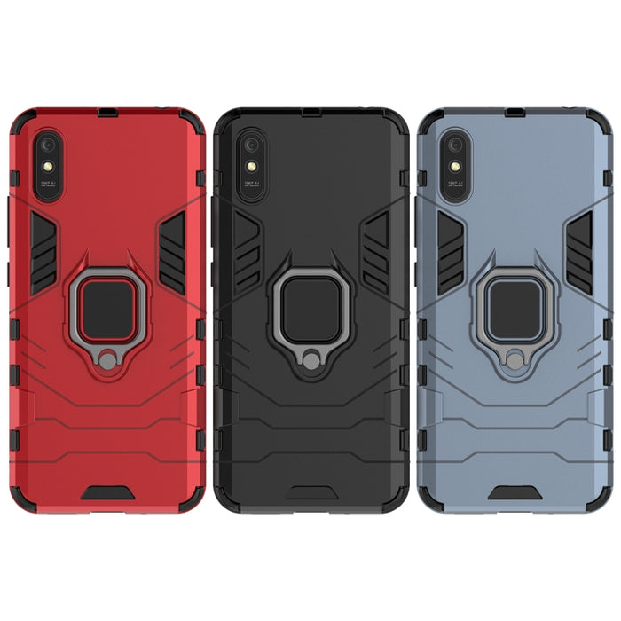 Funda protectora anticaída de PC + TPU con soporte de anillo magnético, For Xiaomi Redmi 9A, For Xiaomi Redmi 9C, For Huawei Enjoy 20, For Huawei Maimang 9, For OPPO Realme C11