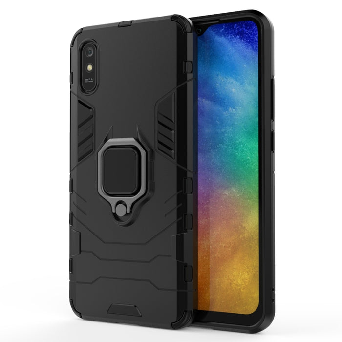 Funda protectora anticaída de PC + TPU con soporte de anillo magnético, For Xiaomi Redmi 9A, For Xiaomi Redmi 9C, For Huawei Enjoy 20, For Huawei Maimang 9, For OPPO Realme C11