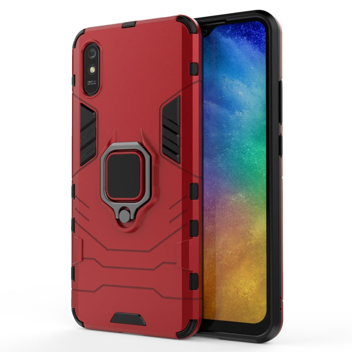 Funda protectora anticaída de PC + TPU con soporte de anillo magnético, For Xiaomi Redmi 9A, For Xiaomi Redmi 9C, For Huawei Enjoy 20, For Huawei Maimang 9, For OPPO Realme C11