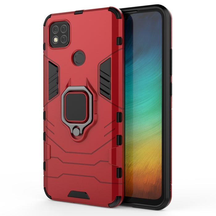 Funda protectora anticaída de PC + TPU con soporte de anillo magnético, For Xiaomi Redmi 9A, For Xiaomi Redmi 9C, For Huawei Enjoy 20, For Huawei Maimang 9, For OPPO Realme C11