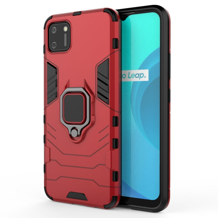 Funda protectora anticaída de PC + TPU con soporte de anillo magnético, For Xiaomi Redmi 9A, For Xiaomi Redmi 9C, For Huawei Enjoy 20, For Huawei Maimang 9, For OPPO Realme C11