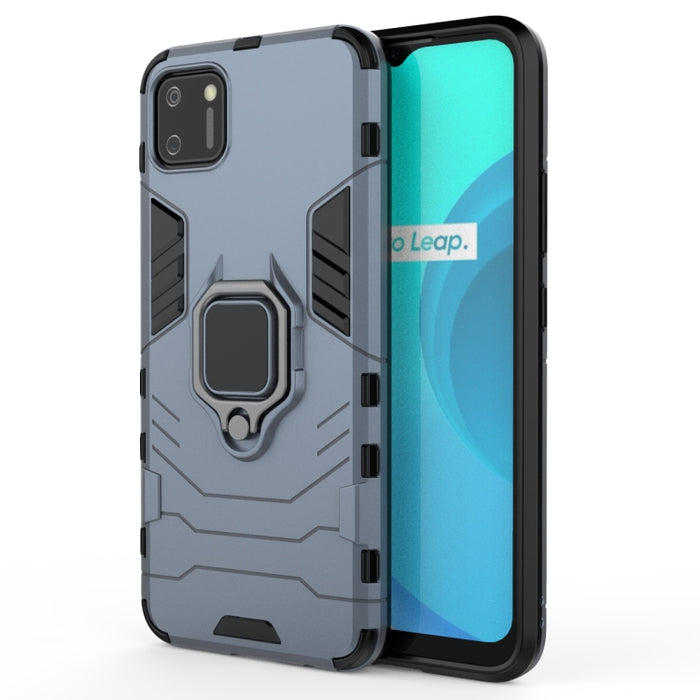 Funda protectora anticaída de PC + TPU con soporte de anillo magnético, For Xiaomi Redmi 9A, For Xiaomi Redmi 9C, For Huawei Enjoy 20, For Huawei Maimang 9, For OPPO Realme C11