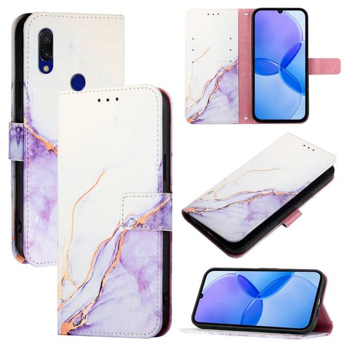 PT003 Funda de teléfono de cuero con tapa y patrón de mármol, For Xiaomi Poco X3 GT, For Xiaomi Mi 11 Ultra, For Xiaomi Mi 11 Pro, For Xiaomi Mi 11, For Xiaomi Redmi 10X 4G, For Xiaomi Redmi Note 9 4G Global, For Xiaomi Mi 10T / 10T Pro 5G / Redmi K30S...