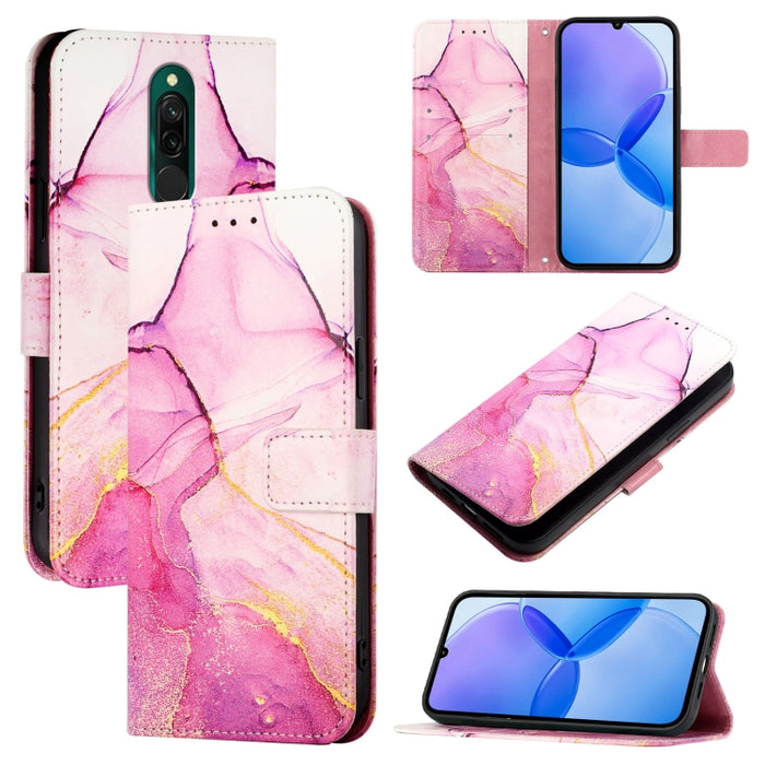 PT003 Funda de teléfono de cuero con tapa y patrón de mármol, For Xiaomi Poco X3 GT, For Xiaomi Mi 11 Ultra, For Xiaomi Mi 11 Pro, For Xiaomi Mi 11, For Xiaomi Redmi 10X 4G, For Xiaomi Redmi Note 9 4G Global, For Xiaomi Mi 10T / 10T Pro 5G / Redmi K30S...