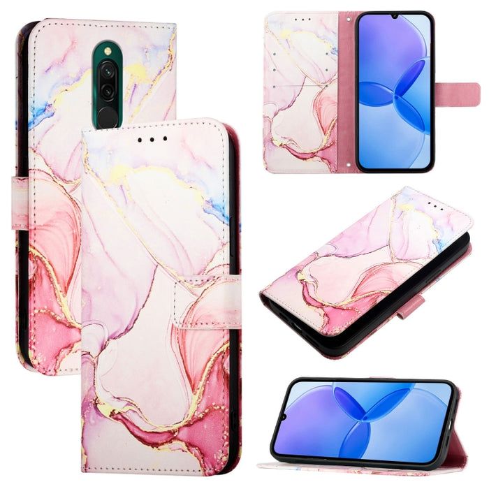 PT003 Funda de teléfono de cuero con tapa y patrón de mármol, For Xiaomi Poco X3 GT, For Xiaomi Mi 11 Ultra, For Xiaomi Mi 11 Pro, For Xiaomi Mi 11, For Xiaomi Redmi 10X 4G, For Xiaomi Redmi Note 9 4G Global, For Xiaomi Mi 10T / 10T Pro 5G / Redmi K30S...