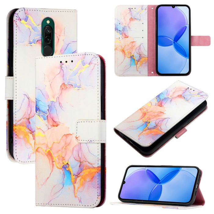 PT003 Funda de teléfono de cuero con tapa y patrón de mármol, For Xiaomi Poco X3 GT, For Xiaomi Mi 11 Ultra, For Xiaomi Mi 11 Pro, For Xiaomi Mi 11, For Xiaomi Redmi 10X 4G, For Xiaomi Redmi Note 9 4G Global, For Xiaomi Mi 10T / 10T Pro 5G / Redmi K30S...