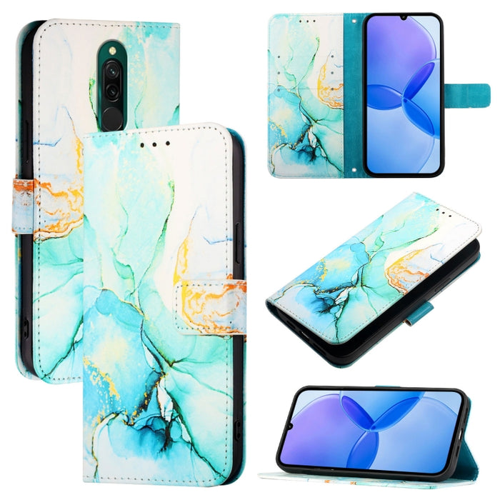 PT003 Funda de teléfono de cuero con tapa y patrón de mármol, For Xiaomi Poco X3 GT, For Xiaomi Mi 11 Ultra, For Xiaomi Mi 11 Pro, For Xiaomi Mi 11, For Xiaomi Redmi 10X 4G, For Xiaomi Redmi Note 9 4G Global, For Xiaomi Mi 10T / 10T Pro 5G / Redmi K30S...