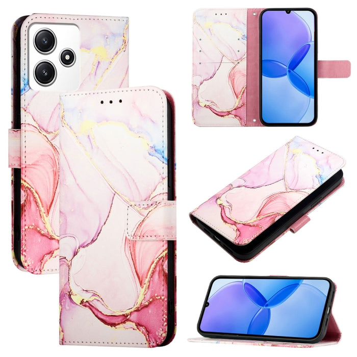 PT003 Funda de teléfono de cuero con tapa y patrón de mármol, For Xiaomi Poco F6, For Xiaomi Poco X6 Neo 5G Global, For Xiaomi 14 Ultra, For Xiaomi 14 Pro, For Xiaomi 14, For Xiaomi Redmi Note 12R / Poco M6 Pro 5G                                       ...