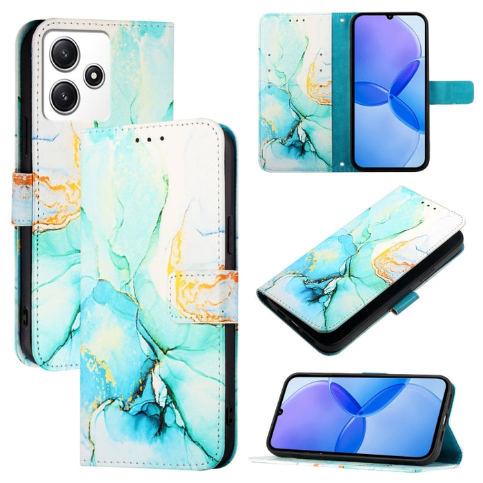 PT003 Funda de teléfono de cuero con tapa y patrón de mármol, For Xiaomi Poco F6, For Xiaomi Poco X6 Neo 5G Global, For Xiaomi 14 Ultra, For Xiaomi 14 Pro, For Xiaomi 14, For Xiaomi Redmi Note 12R / Poco M6 Pro 5G                                       ...