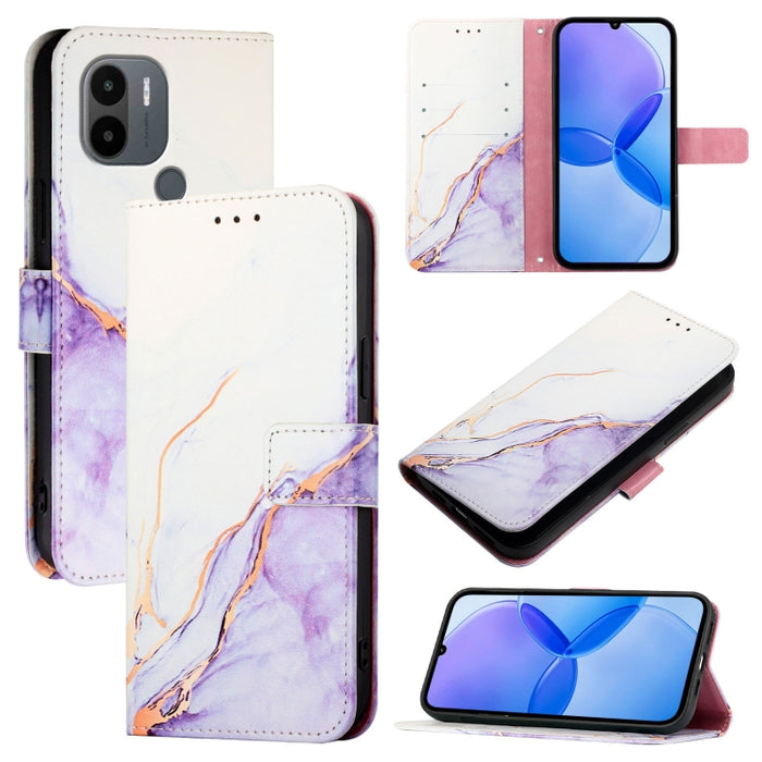 PT003 Funda de teléfono de cuero con tapa y patrón de mármol, For Xiaomi Poco F6, For Xiaomi Poco X6 Neo 5G Global, For Xiaomi 14 Ultra, For Xiaomi 14 Pro, For Xiaomi 14, For Xiaomi Redmi Note 12R / Poco M6 Pro 5G                                       ...