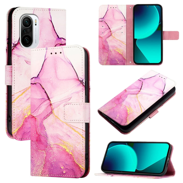 PT003 Funda de teléfono de cuero con tapa y patrón de mármol, For Xiaomi Poco F6, For Xiaomi Poco X6 Neo 5G Global, For Xiaomi 14 Ultra, For Xiaomi 14 Pro, For Xiaomi 14, For Xiaomi Redmi Note 12R / Poco M6 Pro 5G                                       ...