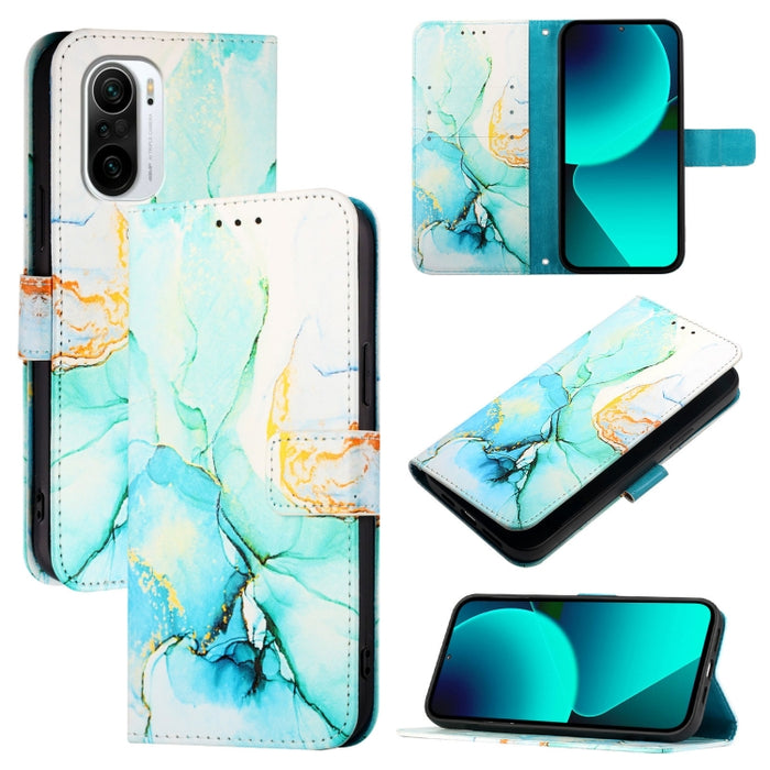 PT003 Funda de teléfono de cuero con tapa y patrón de mármol, For Xiaomi Poco F6, For Xiaomi Poco X6 Neo 5G Global, For Xiaomi 14 Ultra, For Xiaomi 14 Pro, For Xiaomi 14, For Xiaomi Redmi Note 12R / Poco M6 Pro 5G                                       ...