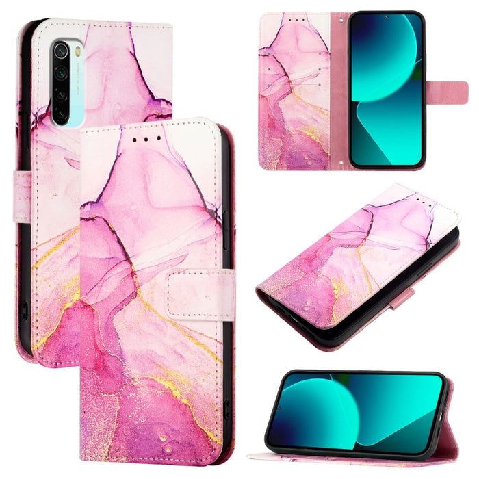 PT003 Funda de teléfono de cuero con tapa y patrón de mármol, For Xiaomi Poco X3 GT, For Xiaomi Mi 11 Ultra, For Xiaomi Mi 11 Pro, For Xiaomi Mi 11, For Xiaomi Redmi 10X 4G, For Xiaomi Redmi Note 9 4G Global, For Xiaomi Mi 10T / 10T Pro 5G / Redmi K30S...
