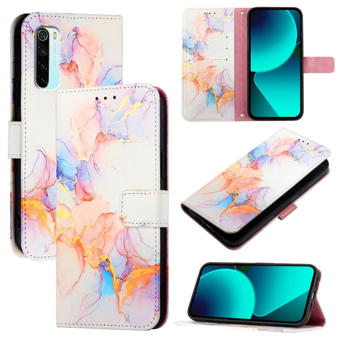 PT003 Funda de teléfono de cuero con tapa y patrón de mármol, For Xiaomi Poco X3 GT, For Xiaomi Mi 11 Ultra, For Xiaomi Mi 11 Pro, For Xiaomi Mi 11, For Xiaomi Redmi 10X 4G, For Xiaomi Redmi Note 9 4G Global, For Xiaomi Mi 10T / 10T Pro 5G / Redmi K30S...