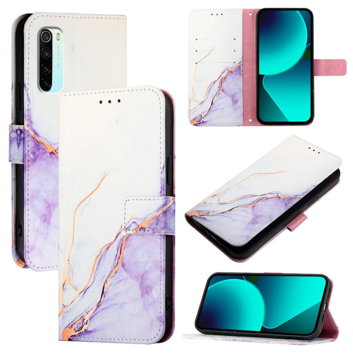 PT003 Funda de teléfono de cuero con tapa y patrón de mármol, For Xiaomi Poco X3 GT, For Xiaomi Mi 11 Ultra, For Xiaomi Mi 11 Pro, For Xiaomi Mi 11, For Xiaomi Redmi 10X 4G, For Xiaomi Redmi Note 9 4G Global, For Xiaomi Mi 10T / 10T Pro 5G / Redmi K30S...