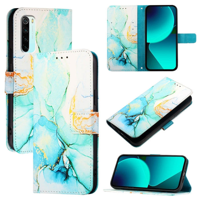 PT003 Funda de teléfono de cuero con tapa y patrón de mármol, For Xiaomi Poco X3 GT, For Xiaomi Mi 11 Ultra, For Xiaomi Mi 11 Pro, For Xiaomi Mi 11, For Xiaomi Redmi 10X 4G, For Xiaomi Redmi Note 9 4G Global, For Xiaomi Mi 10T / 10T Pro 5G / Redmi K30S...