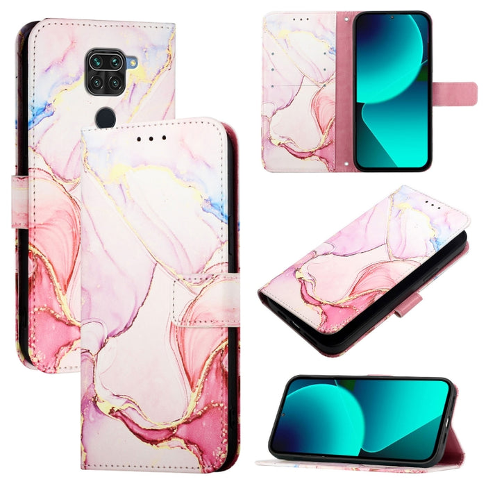 PT003 Funda de teléfono de cuero con tapa y patrón de mármol, For Xiaomi Poco X3 GT, For Xiaomi Mi 11 Ultra, For Xiaomi Mi 11 Pro, For Xiaomi Mi 11, For Xiaomi Redmi 10X 4G, For Xiaomi Redmi Note 9 4G Global, For Xiaomi Mi 10T / 10T Pro 5G / Redmi K30S...