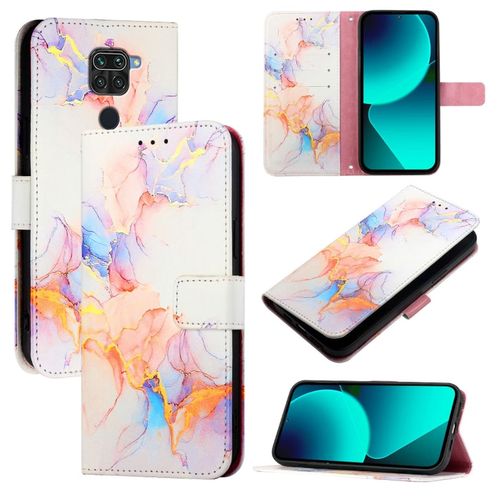PT003 Funda de teléfono de cuero con tapa y patrón de mármol, For Xiaomi Poco X3 GT, For Xiaomi Mi 11 Ultra, For Xiaomi Mi 11 Pro, For Xiaomi Mi 11, For Xiaomi Redmi 10X 4G, For Xiaomi Redmi Note 9 4G Global, For Xiaomi Mi 10T / 10T Pro 5G / Redmi K30S...