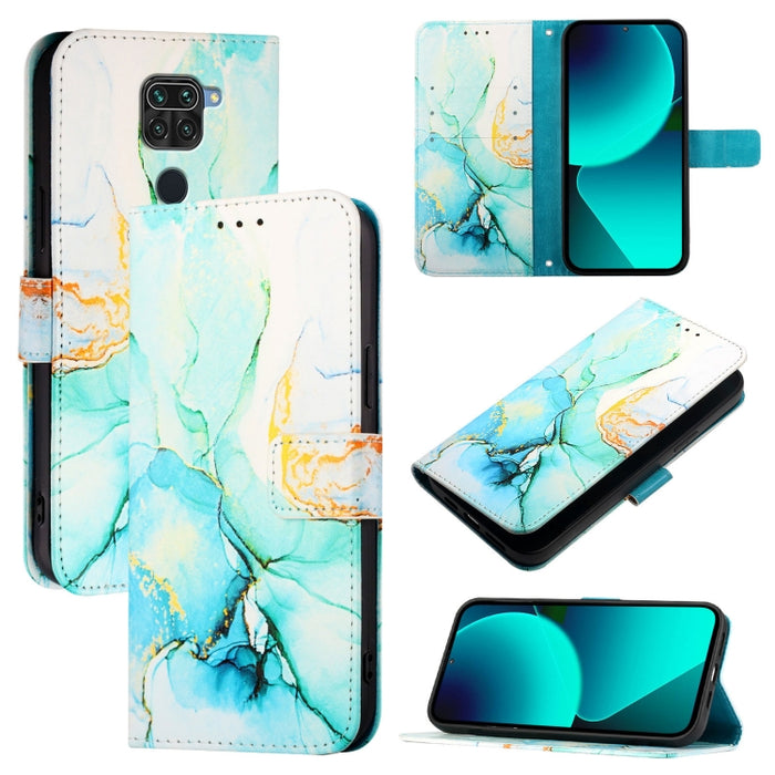 PT003 Funda de teléfono de cuero con tapa y patrón de mármol, For Xiaomi Poco X3 GT, For Xiaomi Mi 11 Ultra, For Xiaomi Mi 11 Pro, For Xiaomi Mi 11, For Xiaomi Redmi 10X 4G, For Xiaomi Redmi Note 9 4G Global, For Xiaomi Mi 10T / 10T Pro 5G / Redmi K30S...