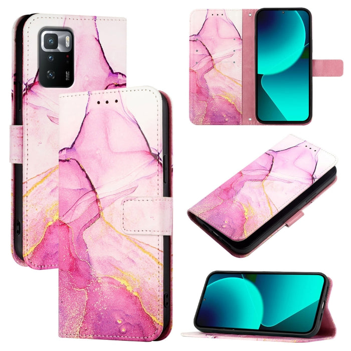 PT003 Funda de teléfono de cuero con tapa y patrón de mármol, For Xiaomi Poco X3 GT, For Xiaomi Mi 11 Ultra, For Xiaomi Mi 11 Pro, For Xiaomi Mi 11, For Xiaomi Redmi 10X 4G, For Xiaomi Redmi Note 9 4G Global, For Xiaomi Mi 10T / 10T Pro 5G / Redmi K30S...