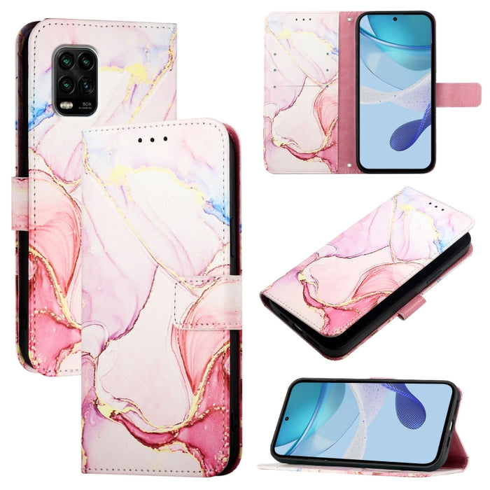 PT003 Funda de teléfono de cuero con tapa y patrón de mármol, For Xiaomi Poco X3 GT, For Xiaomi Mi 11 Ultra, For Xiaomi Mi 11 Pro, For Xiaomi Mi 11, For Xiaomi Redmi 10X 4G, For Xiaomi Redmi Note 9 4G Global, For Xiaomi Mi 10T / 10T Pro 5G / Redmi K30S...