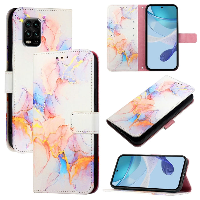 PT003 Funda de teléfono de cuero con tapa y patrón de mármol, For Xiaomi Poco X3 GT, For Xiaomi Mi 11 Ultra, For Xiaomi Mi 11 Pro, For Xiaomi Mi 11, For Xiaomi Redmi 10X 4G, For Xiaomi Redmi Note 9 4G Global, For Xiaomi Mi 10T / 10T Pro 5G / Redmi K30S...
