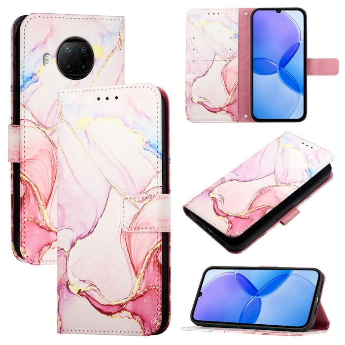 PT003 Funda de teléfono de cuero con tapa y patrón de mármol, For Xiaomi Poco X3 GT, For Xiaomi Mi 11 Ultra, For Xiaomi Mi 11 Pro, For Xiaomi Mi 11, For Xiaomi Redmi 10X 4G, For Xiaomi Redmi Note 9 4G Global, For Xiaomi Mi 10T / 10T Pro 5G / Redmi K30S...