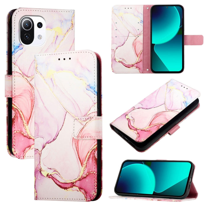 PT003 Funda de teléfono de cuero con tapa y patrón de mármol, For Xiaomi Poco F6, For Xiaomi Poco X6 Neo 5G Global, For Xiaomi 14 Ultra, For Xiaomi 14 Pro, For Xiaomi 14, For Xiaomi Redmi Note 12R / Poco M6 Pro 5G                                       ...