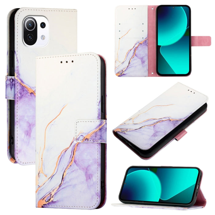 PT003 Funda de teléfono de cuero con tapa y patrón de mármol, For Xiaomi Poco F6, For Xiaomi Poco X6 Neo 5G Global, For Xiaomi 14 Ultra, For Xiaomi 14 Pro, For Xiaomi 14, For Xiaomi Redmi Note 12R / Poco M6 Pro 5G                                       ...