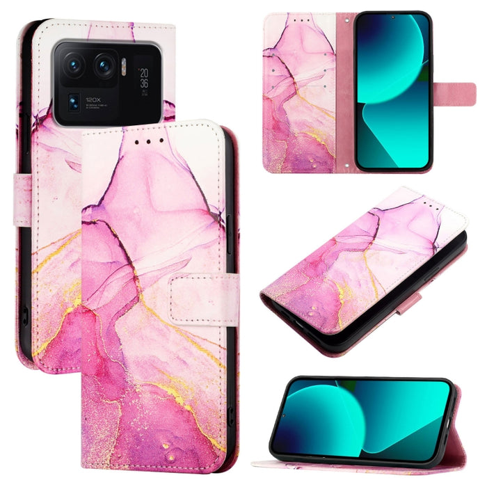 PT003 Funda de teléfono de cuero con tapa y patrón de mármol, For Xiaomi Poco X3 GT, For Xiaomi Mi 11 Ultra, For Xiaomi Mi 11 Pro, For Xiaomi Mi 11, For Xiaomi Redmi 10X 4G, For Xiaomi Redmi Note 9 4G Global, For Xiaomi Mi 10T / 10T Pro 5G / Redmi K30S...