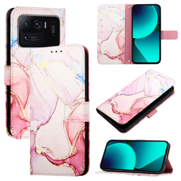 PT003 Funda de teléfono de cuero con tapa y patrón de mármol, For Xiaomi Poco X3 GT, For Xiaomi Mi 11 Ultra, For Xiaomi Mi 11 Pro, For Xiaomi Mi 11, For Xiaomi Redmi 10X 4G, For Xiaomi Redmi Note 9 4G Global, For Xiaomi Mi 10T / 10T Pro 5G / Redmi K30S...