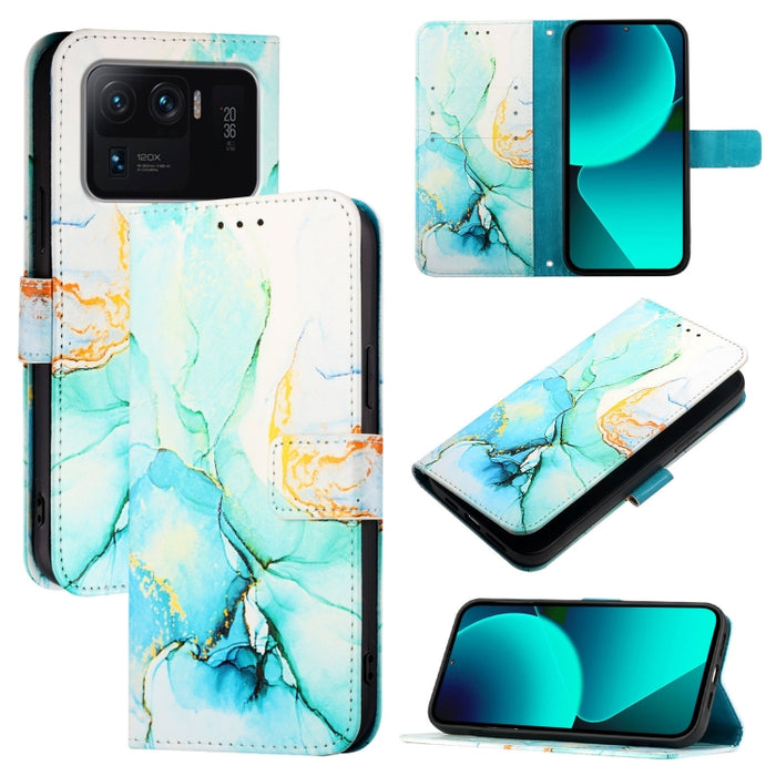 PT003 Funda de teléfono de cuero con tapa y patrón de mármol, For Xiaomi Poco X3 GT, For Xiaomi Mi 11 Ultra, For Xiaomi Mi 11 Pro, For Xiaomi Mi 11, For Xiaomi Redmi 10X 4G, For Xiaomi Redmi Note 9 4G Global, For Xiaomi Mi 10T / 10T Pro 5G / Redmi K30S...