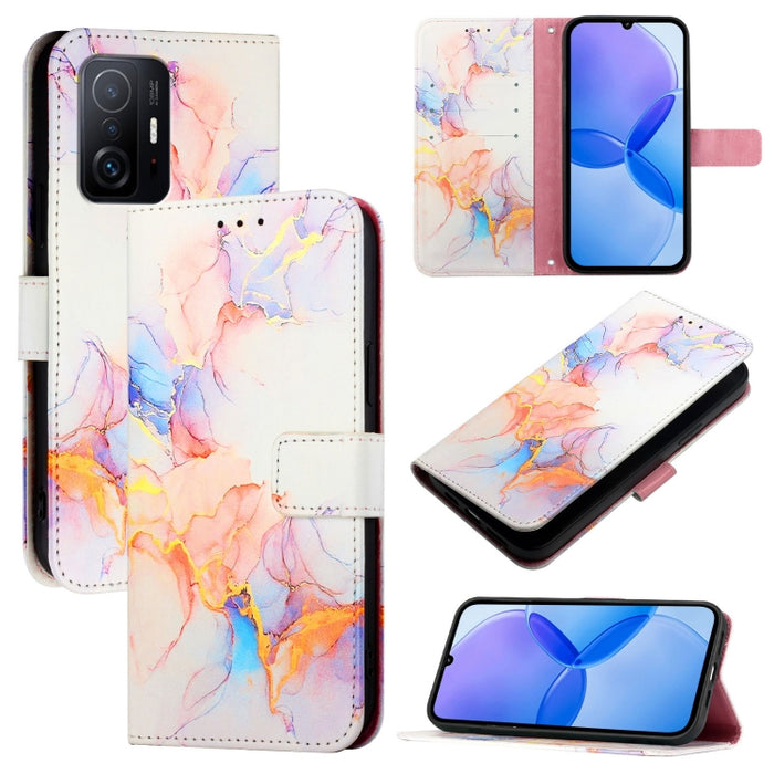 PT003 Funda de teléfono de cuero con tapa y patrón de mármol, For Xiaomi Poco F6, For Xiaomi Poco X6 Neo 5G Global, For Xiaomi 14 Ultra, For Xiaomi 14 Pro, For Xiaomi 14, For Xiaomi Redmi Note 12R / Poco M6 Pro 5G                                       ...