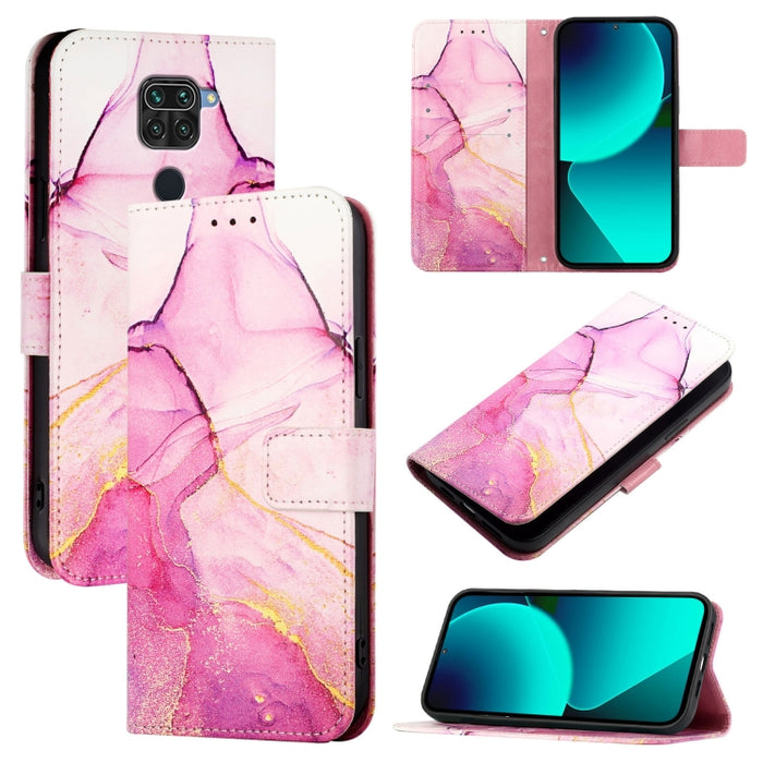 PT003 Funda de teléfono de cuero con tapa y patrón de mármol, For Xiaomi Poco X3 GT, For Xiaomi Mi 11 Ultra, For Xiaomi Mi 11 Pro, For Xiaomi Mi 11, For Xiaomi Redmi 10X 4G, For Xiaomi Redmi Note 9 4G Global, For Xiaomi Mi 10T / 10T Pro 5G / Redmi K30S...