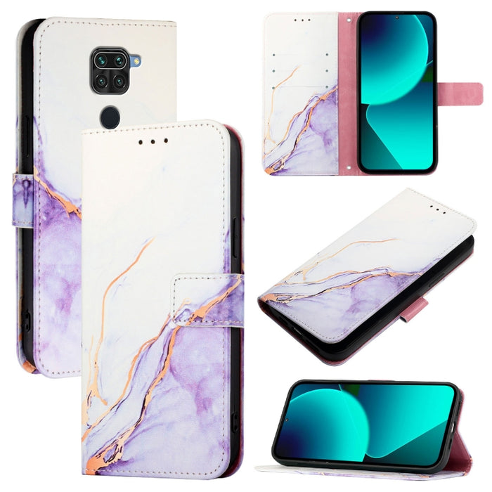 PT003 Funda de teléfono de cuero con tapa y patrón de mármol, For Xiaomi Poco X3 GT, For Xiaomi Mi 11 Ultra, For Xiaomi Mi 11 Pro, For Xiaomi Mi 11, For Xiaomi Redmi 10X 4G, For Xiaomi Redmi Note 9 4G Global, For Xiaomi Mi 10T / 10T Pro 5G / Redmi K30S...