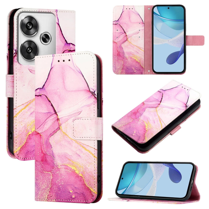 PT003 Funda de teléfono de cuero con tapa y patrón de mármol, For Xiaomi Poco F6, For Xiaomi Poco X6 Neo 5G Global, For Xiaomi 14 Ultra, For Xiaomi 14 Pro, For Xiaomi 14, For Xiaomi Redmi Note 12R / Poco M6 Pro 5G                                       ...