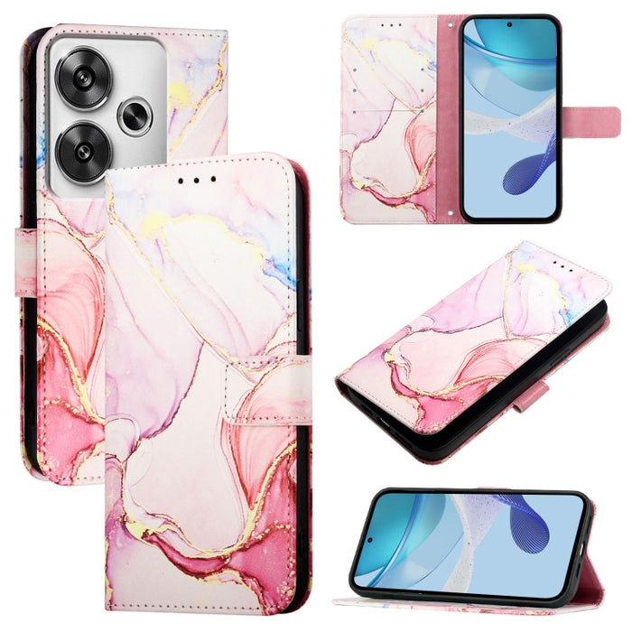 PT003 Funda de teléfono de cuero con tapa y patrón de mármol, For Xiaomi Poco F6, For Xiaomi Poco X6 Neo 5G Global, For Xiaomi 14 Ultra, For Xiaomi 14 Pro, For Xiaomi 14, For Xiaomi Redmi Note 12R / Poco M6 Pro 5G                                       ...