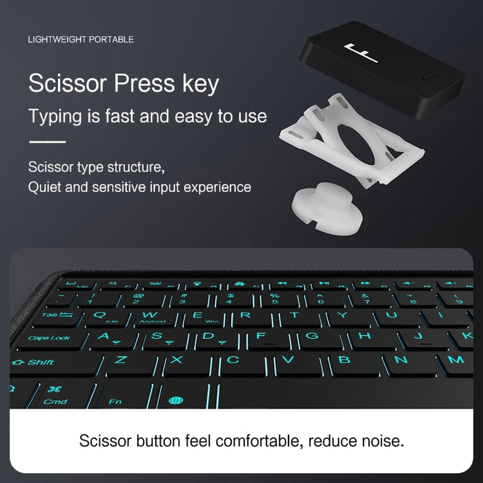 Funda de cuero para tableta con teclado Bluetooth táctil desmontable inteligente con luz de fondo y ranura para lápiz, For iPad Pro 13 2024, For iPad Air 13 2024, For iPad Air 11 2024, For iPad Pro 11 2024, For iPad 10.9 2022, For iPad 10.2 2021       ...