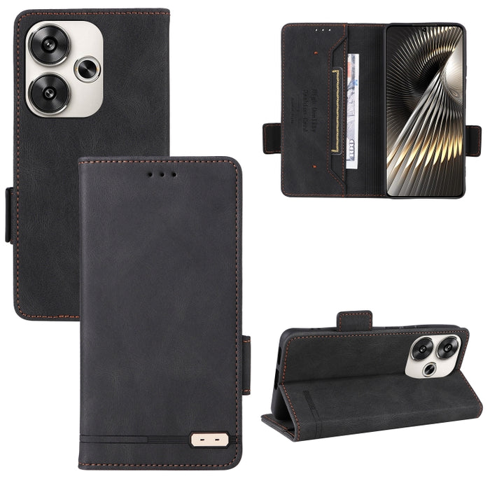 Funda de teléfono de cuero con cierre magnético, For Redmi Turbo 5 Max / Poco X8 Pro Max 5G, For Redmi Note 15 Pro+ 5G 163.3mm / Poco M8 Pro 5G, For Redmi Note 15 5G / 4G 164mm / Poco M8 5G, For Redmi K90 Pro Max 5G / Poco F8 Ultra                     ...