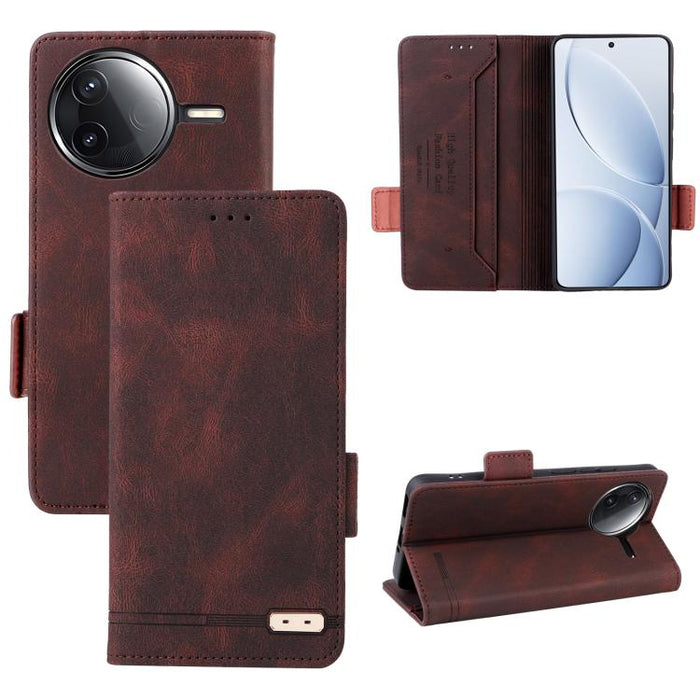 Funda de teléfono de cuero con cierre magnético, For Redmi Turbo 5 Max / Poco X8 Pro Max 5G, For Redmi Note 15 Pro+ 5G 163.3mm / Poco M8 Pro 5G, For Redmi Note 15 5G / 4G 164mm / Poco M8 5G, For Redmi K90 Pro Max 5G / Poco F8 Ultra                     ...
