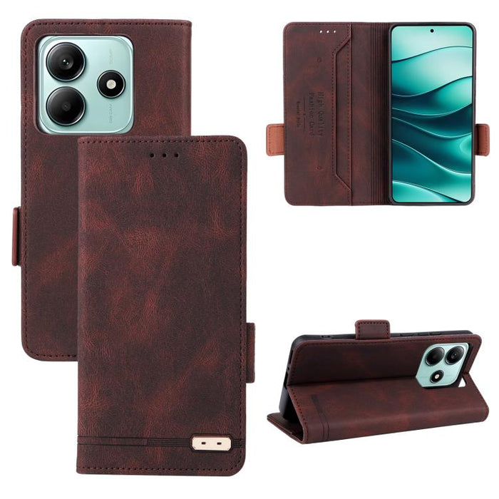 Funda de teléfono de cuero con cierre magnético, For Redmi Turbo 5 Max / Poco X8 Pro Max 5G, For Redmi Note 15 Pro+ 5G 163.3mm / Poco M8 Pro 5G, For Redmi Note 15 5G / 4G 164mm / Poco M8 5G, For Redmi K90 Pro Max 5G / Poco F8 Ultra                     ...