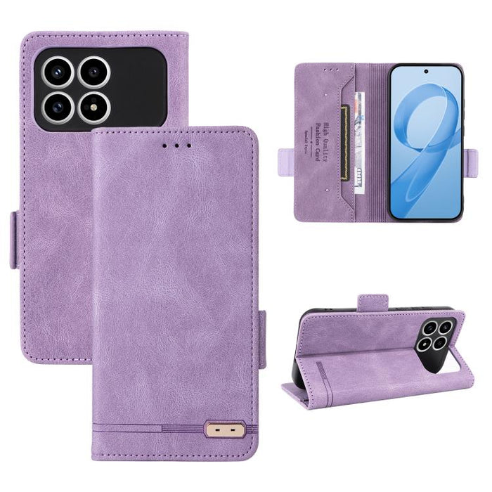 Funda de teléfono de cuero con cierre magnético, For Redmi Turbo 5 Max / Poco X8 Pro Max 5G, For Redmi Note 15 Pro+ 5G 163.3mm / Poco M8 Pro 5G, For Redmi Note 15 5G / 4G 164mm / Poco M8 5G, For Redmi K90 Pro Max 5G / Poco F8 Ultra                     ...
